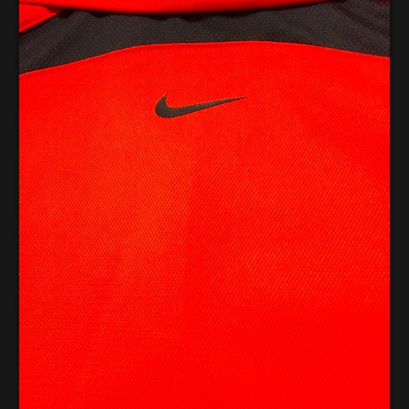 Nike Dri-Fit Golf Pebble Beach US Open 2010 Red Black Polo Shirt Short Sleeve L - Picture 7 of 12